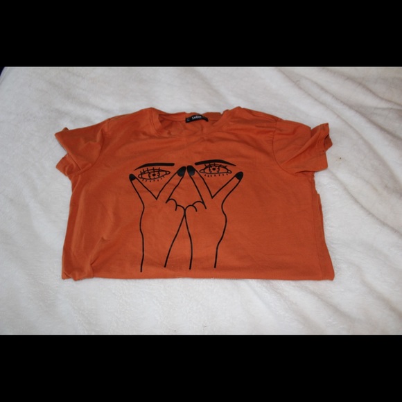Urban Outfitters Tops - Size Small Orange Graphic T Shirt SALE